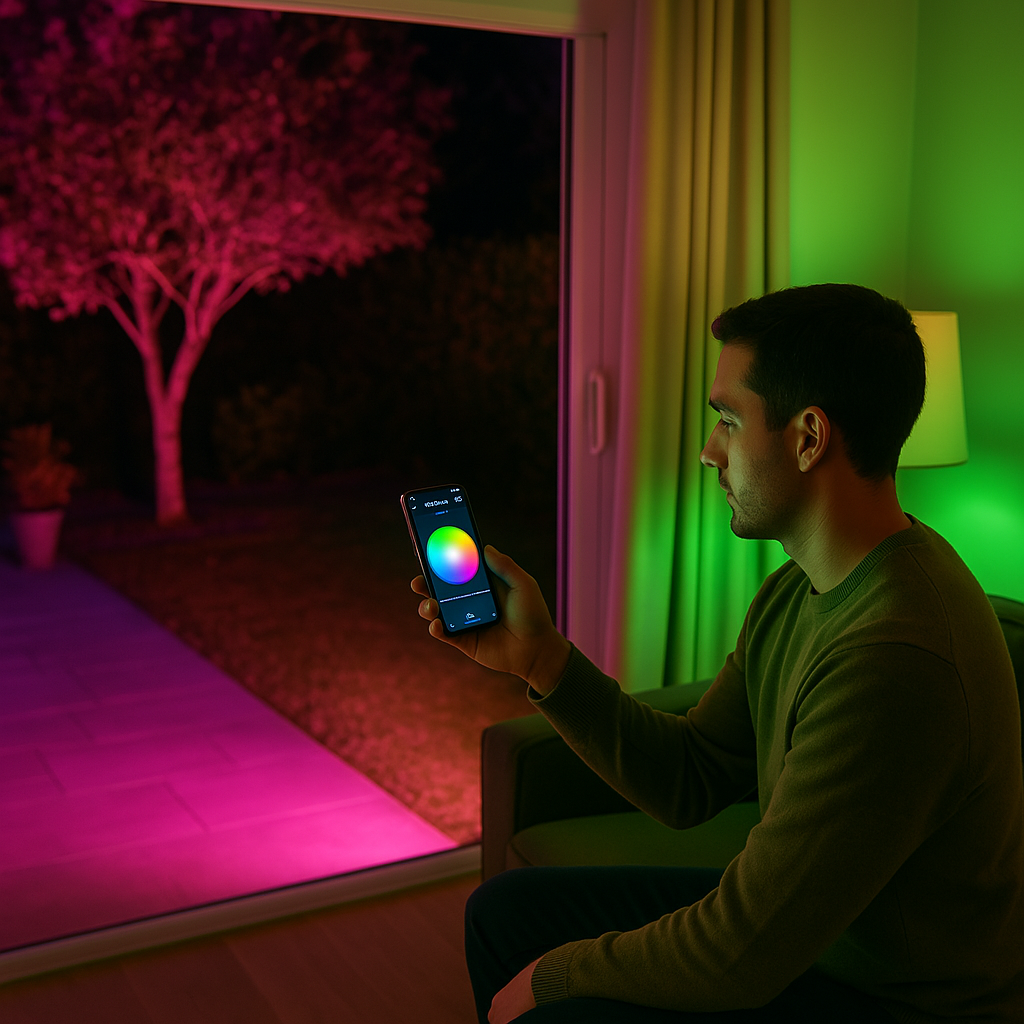 Lumière connecté extérieur